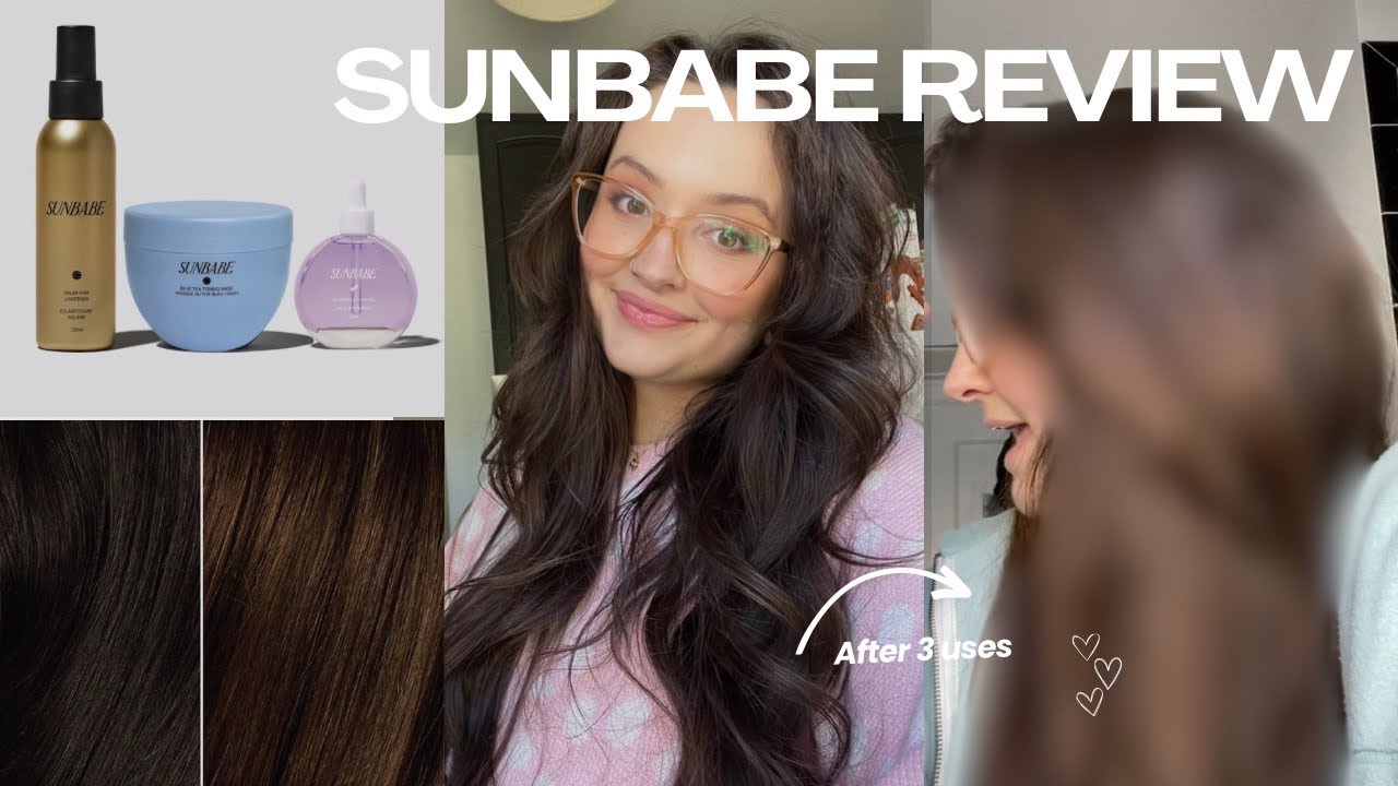 Sunbabe hair lightener on dark hair / review after 3 uses 👀