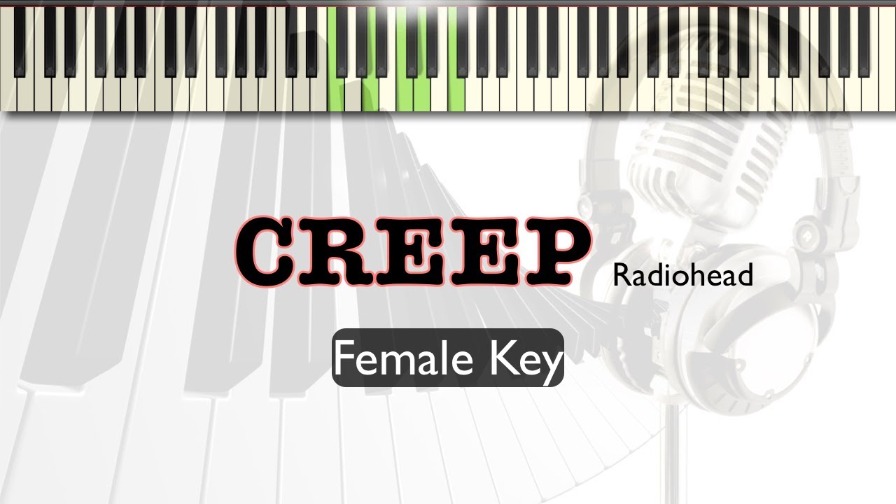 Radiohead -Creep- KARAOKE PIANO Female Key