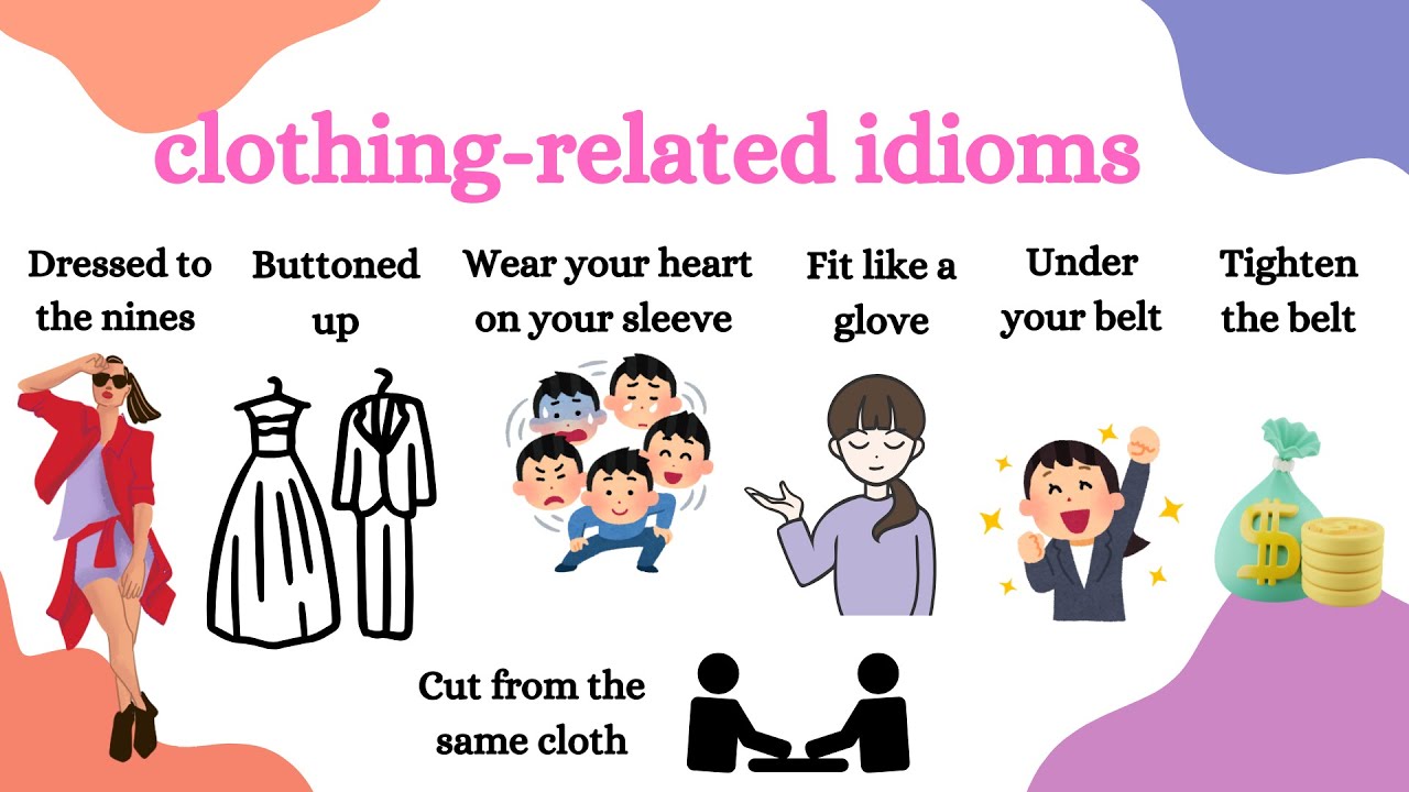 Learn English😊: clothing related idioms💖#english #idioms #clothing #speakenglish #learnenglish