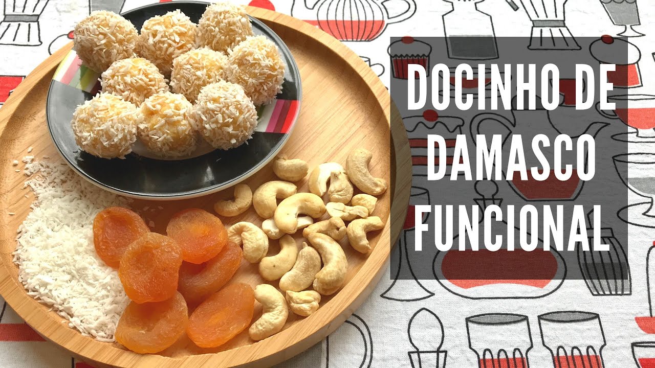 Docinho de damasco funcional e vegano
