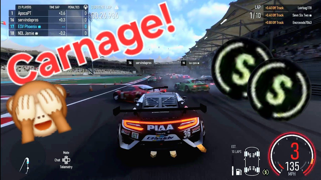 Full Soft run at Yas Marina from the back is a huge challenge! GT3's (Forza Motorsport 2023)