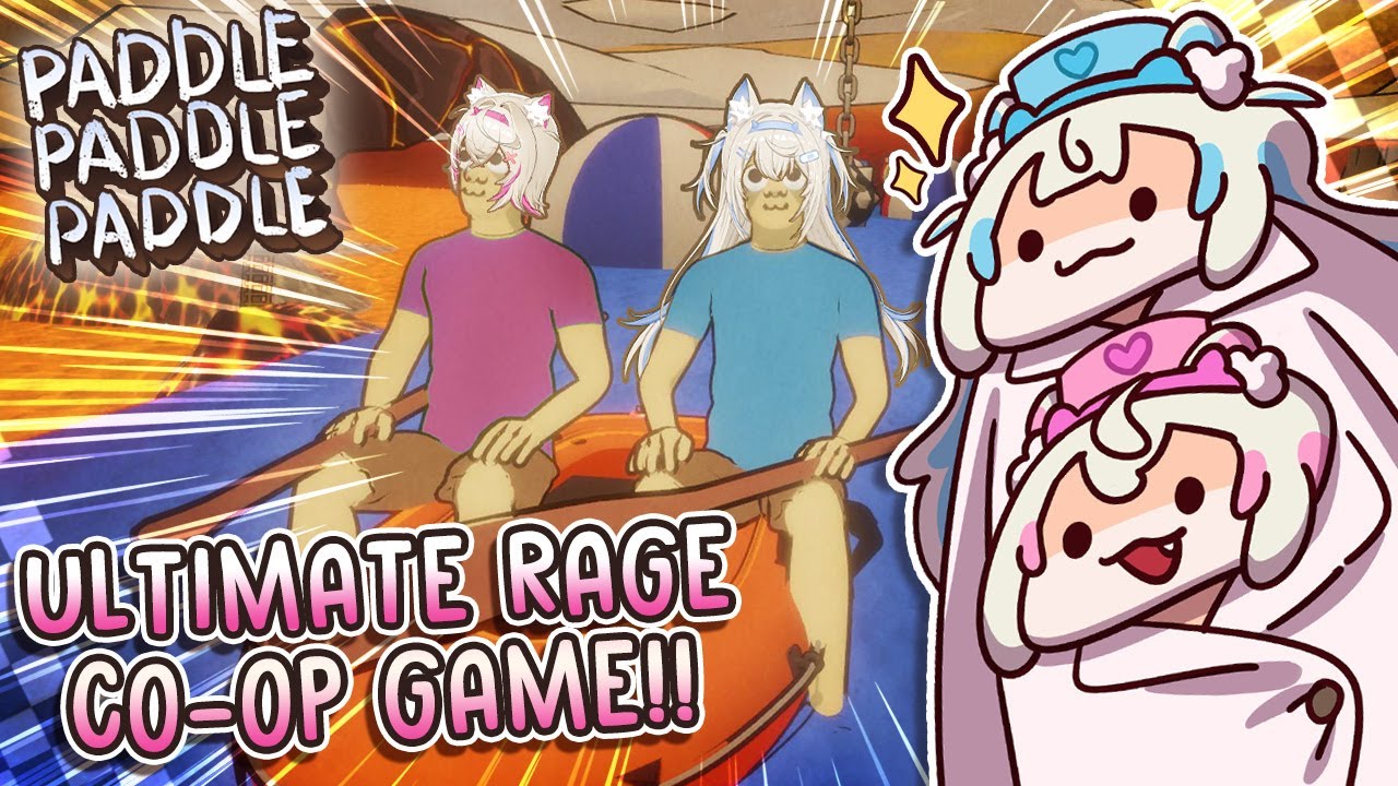 【PADDLE PADDLE PADDLE】co-op rage games bring out top tier twin squabbling 🐾【FUWAMOCO｜いい双子の日】