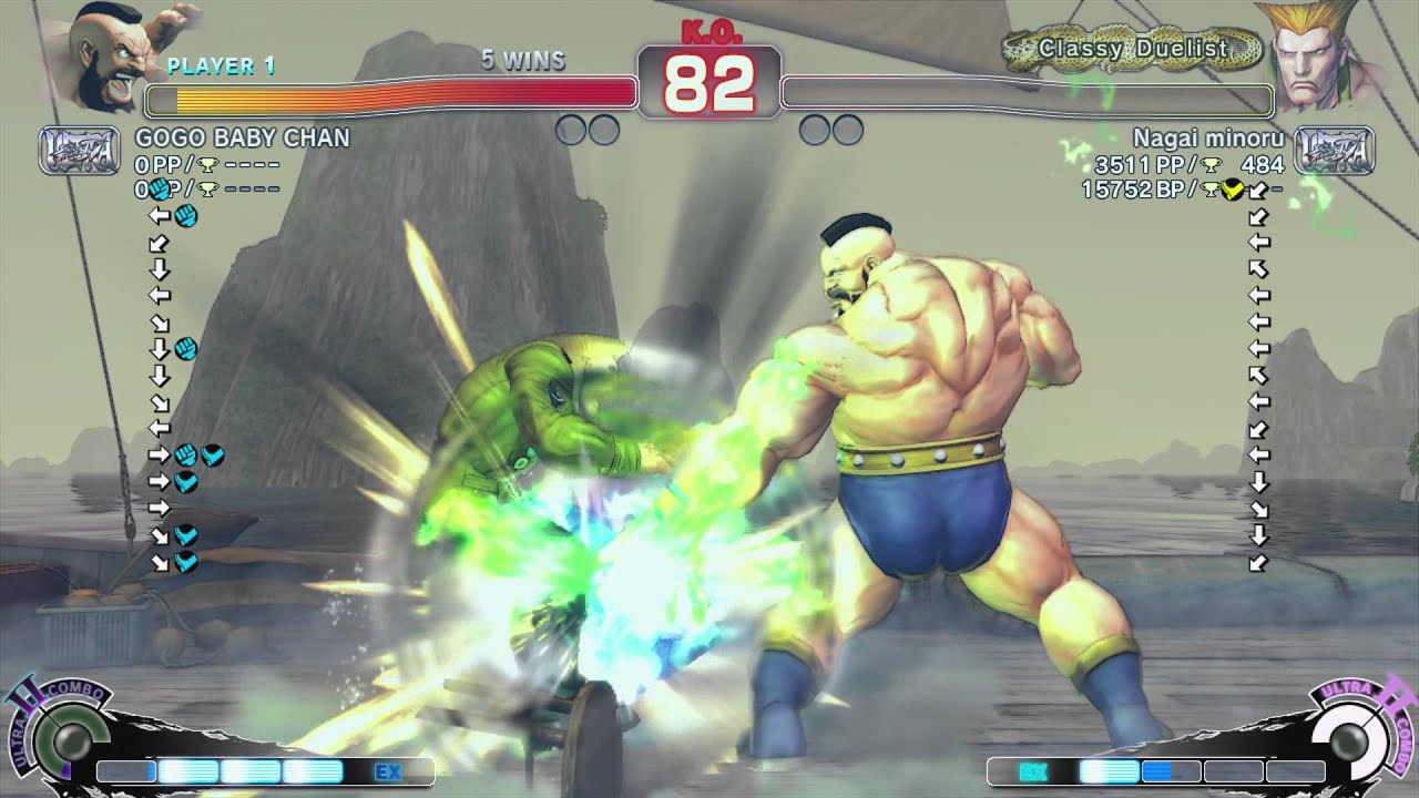 Hagejin (Zangief) vs Nagai Minoru (Guile) - USF4 *60fps/1080p*