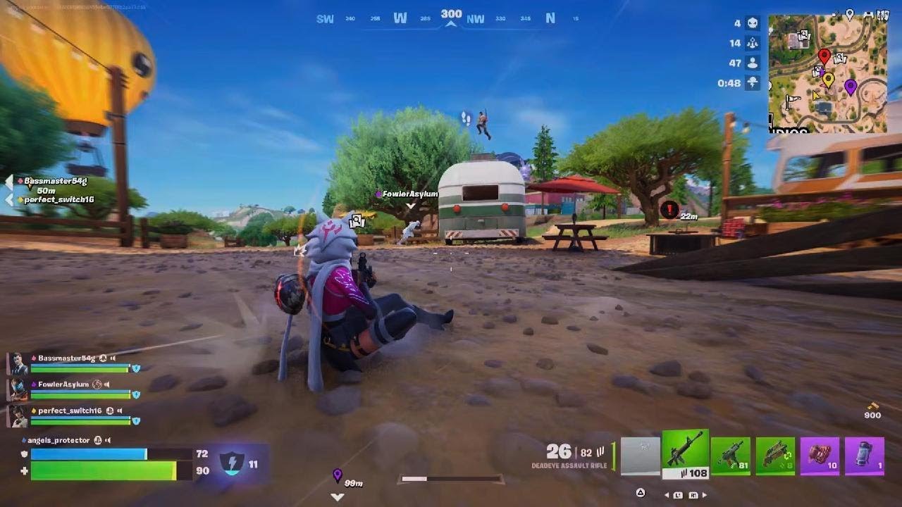 Fortnite squads win random team