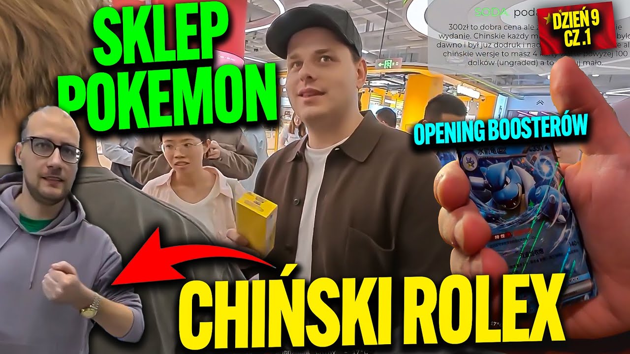 SUCHAR TARG ELEKTRONICZNY, FEJKOWE ZAKUPY, SKLEP POKEMON, OPENING KART | WYJAZD DO CHIN DZIEŃ 9.1