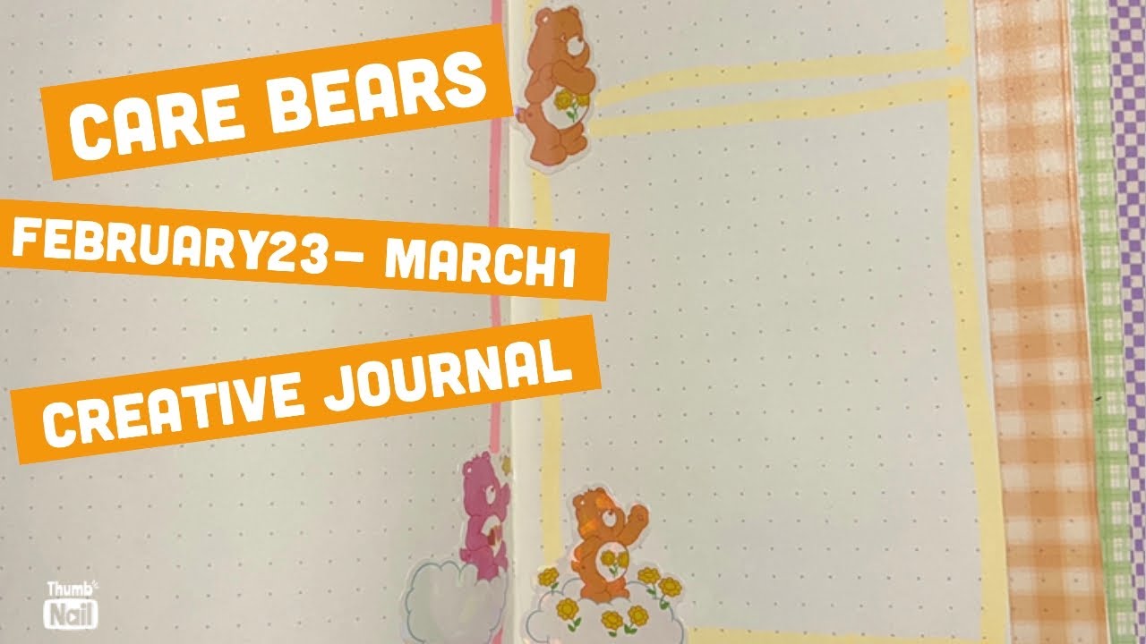 80's Care Bears in my creative journal
