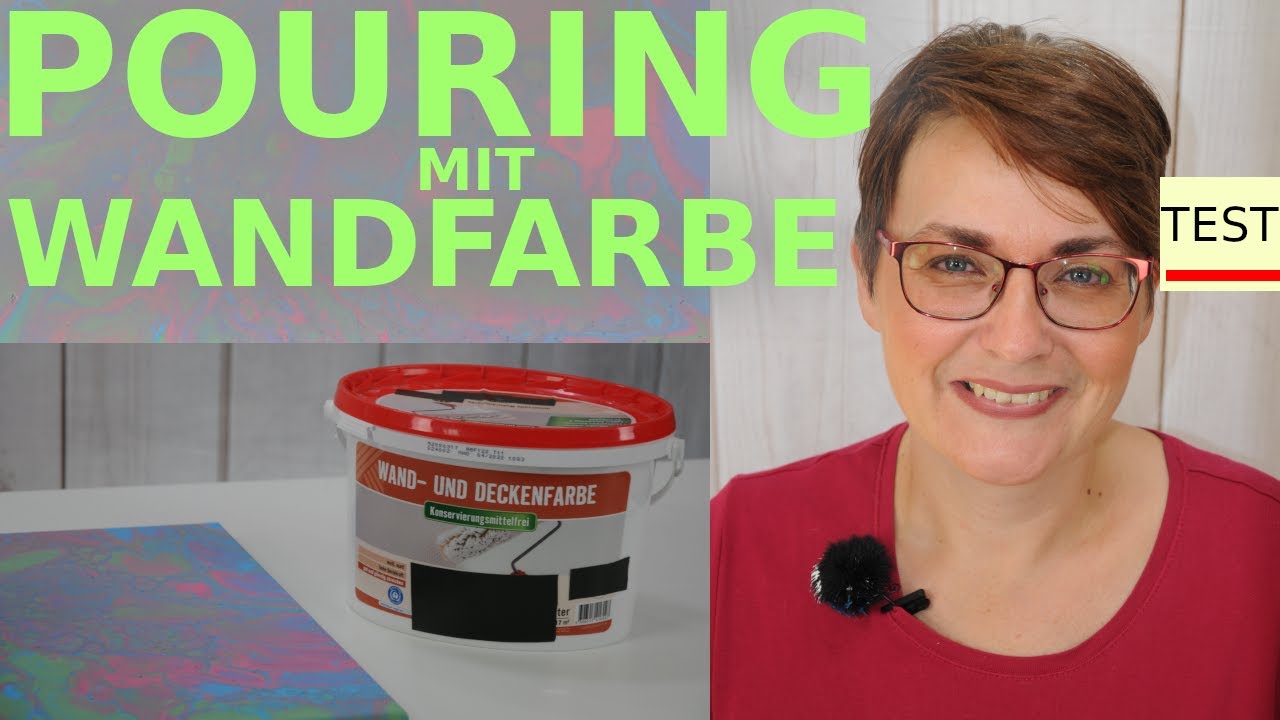Kann man Pouring auch mit Wandfarben machen? FAQ Flie&szlig;technik und Fluid Painting
