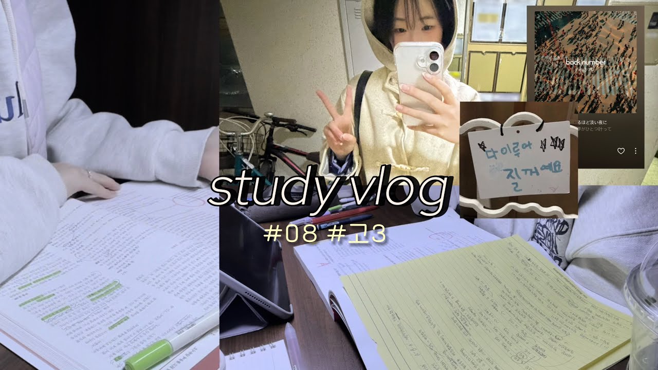 고3 겨울방학 공부 브이로그☃️| 08년생 브이로그 | study vlog