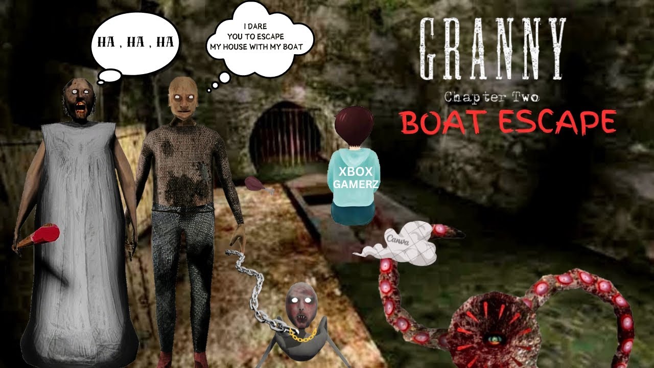 GRANNY CHAPTER TWO BOAT ESCAPE | GRANNY CHAPTER TWO #xboxgamerz #granny2 #dvloper #boatescape
