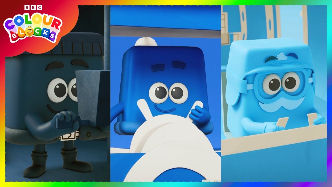 ¡Relájate con los azules! Azul, Azul Cielo y Azul Profundo nos muestran tonos fríos y tranquilos