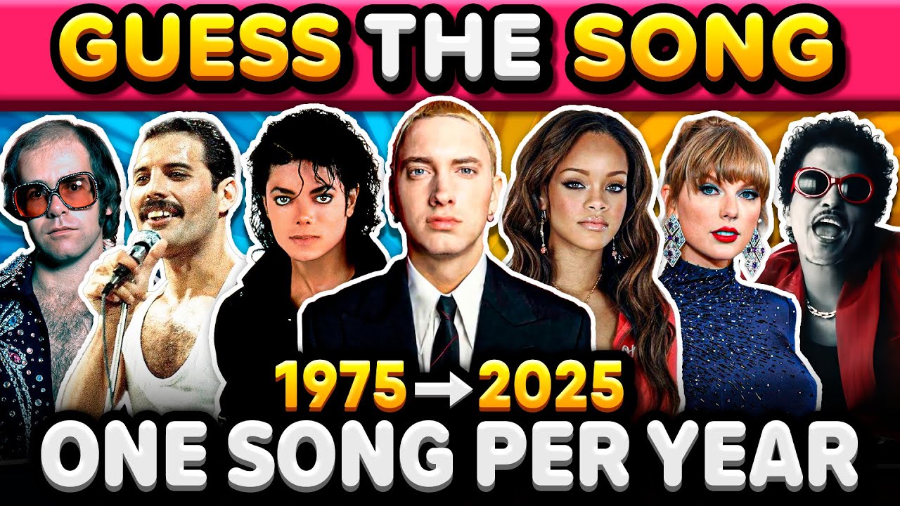 From 1975 to 2025 ✨ GUESS THE SONG ✨ One Song per Year | Music Quiz