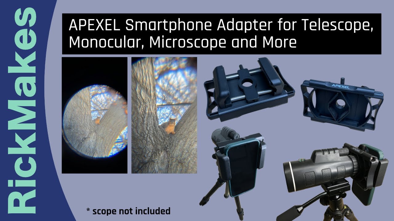 APEXEL Smartphone Adapter for Telescope, Monocular, Microscope and More