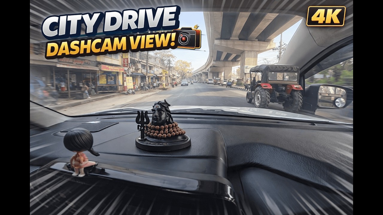 City Drive Dashcam View in 4K | Real Traffic POV Urban Ride | Fronx