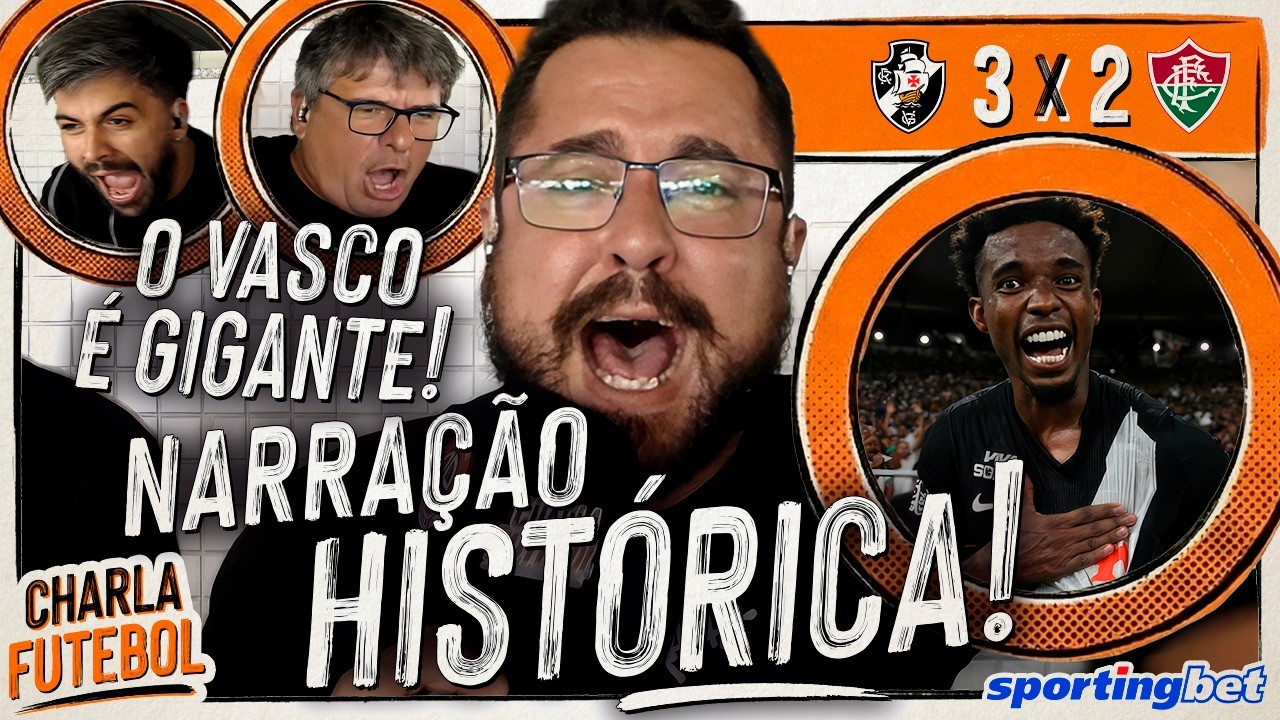 NARRA&Ccedil;&Atilde;O ABSURDA DA VIRADA DO VASCO EMOCIONA ENZO E AZEVEDO