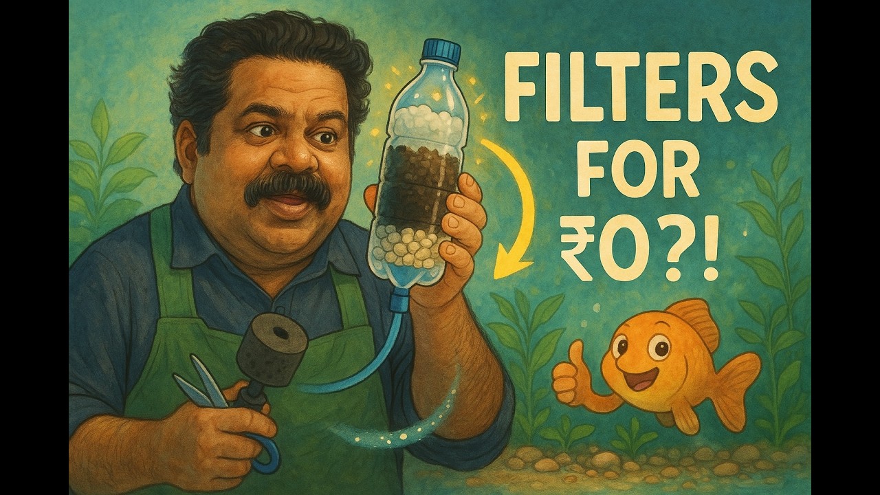 DIY 3 Zero-Cost Aquarium Filters & Skimmer You Can Make Today 💧