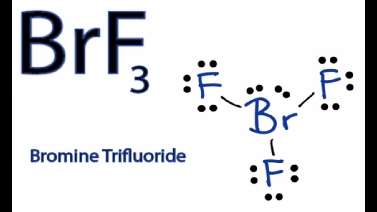 How to Draw the Lewis Dot Structure for BrF3: Boron trifluoride
