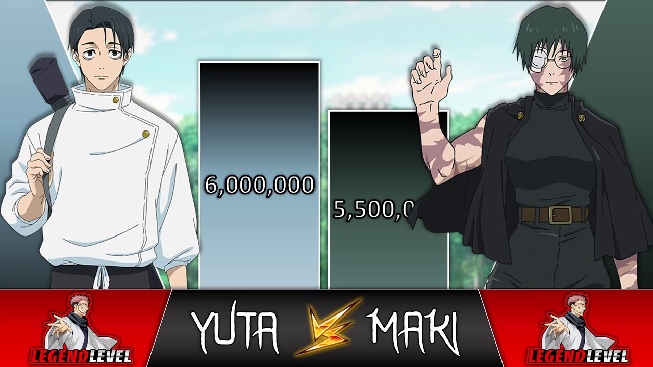 YUTA Okkotsu vs MAKI Zenin POWER LEVELS 🔥 (Jujutsu Kaisen)