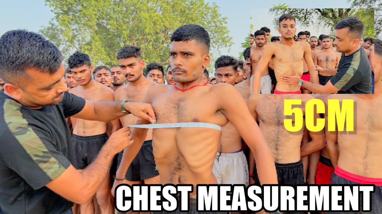 Indian Army Chest Measurements में 5CM चेस्ट कैसे फुलाए💯 Army Chest फुलाने का सही तरीका 🙏🏻