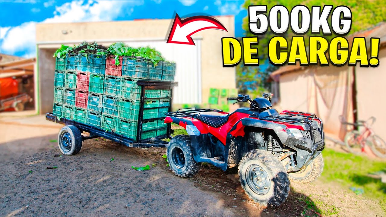 FORÇA BRUTA! Será que o Quadriciclo FourTrax 420 da HONDA aguenta essa carga? 💪