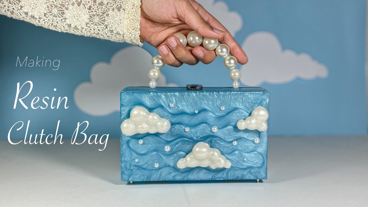 How I make Epoxy Resin Clutch Bag | Making resin bag | resin artwork | resin DIY