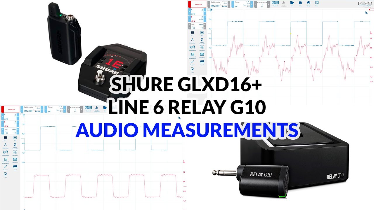 SHURE GLXD16+ and LINE 6 RELAY G10 - AUDIO MEASUREMENTS