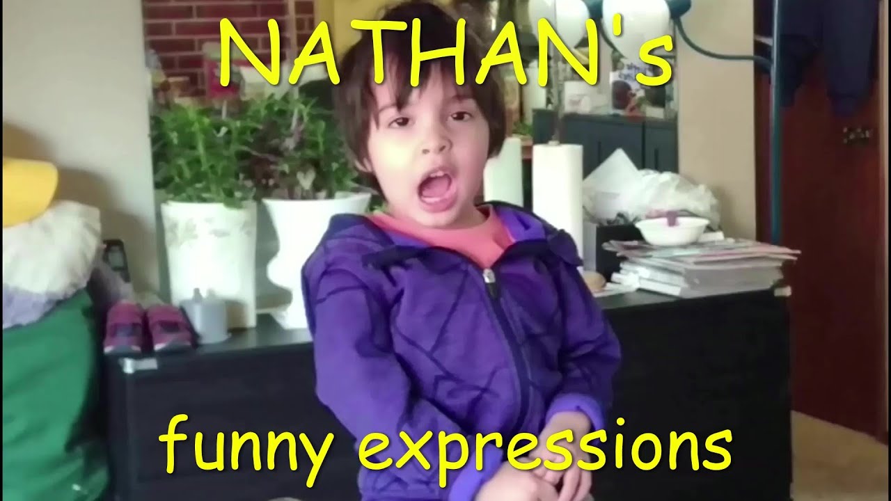 Funny vocal and body expressions of little boy Nathan