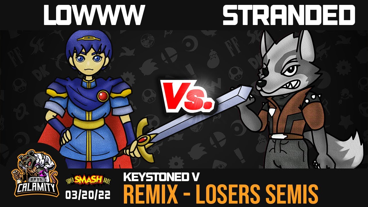 Keystoned V | SSB64 Remix - Losers Semi-Final - Lowww (Marth) vs Stranded (Wolf)