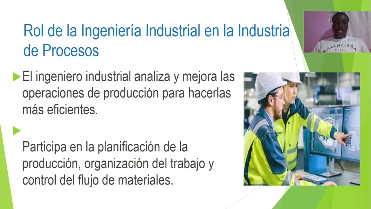 Relación entre ingeniería industrial y la industria de procesos