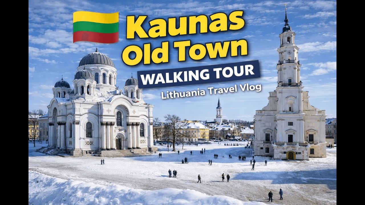 Kaunas Old Town Walking Tour | Lithuania Travel Vlog