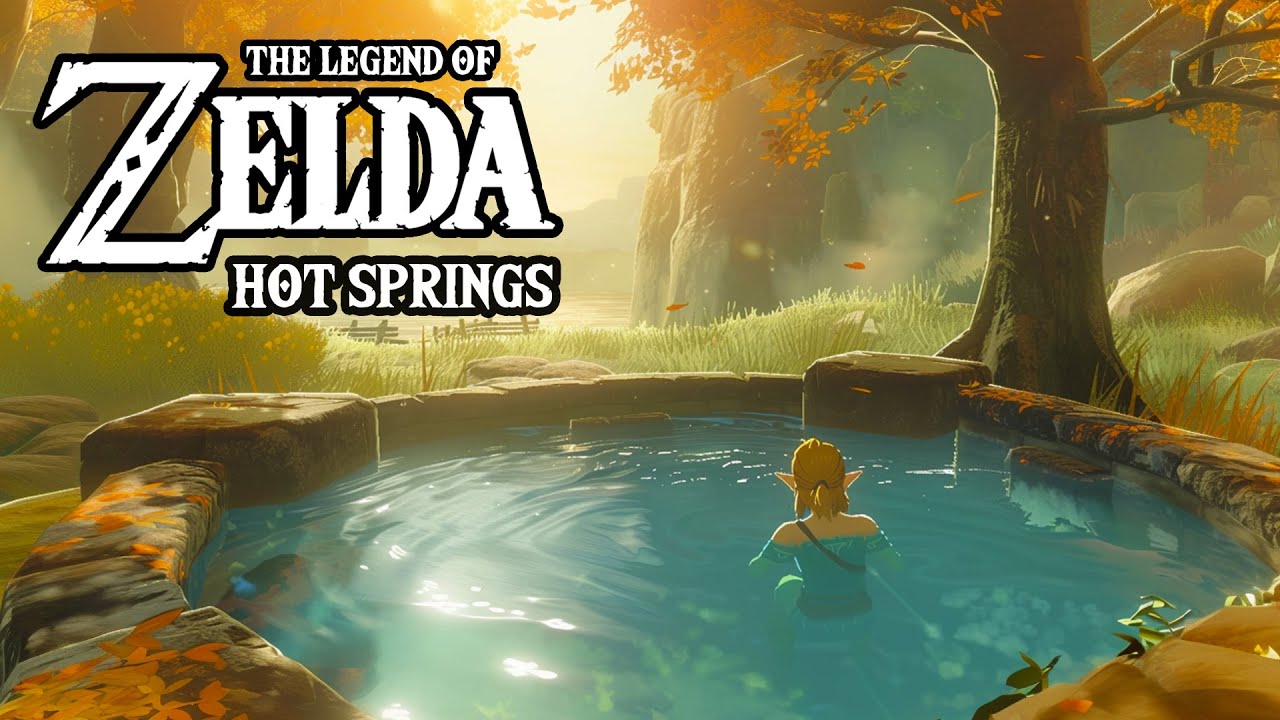 Sunlight Hot Springs Ambience With Link - Relaxing Zelda Music to Study