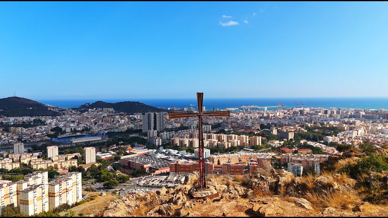 Spain #7 Malaga. Pico alto rosaleda. Cerro de los Ángeles. La Palmilla. Aerial Drone Footage 4K.