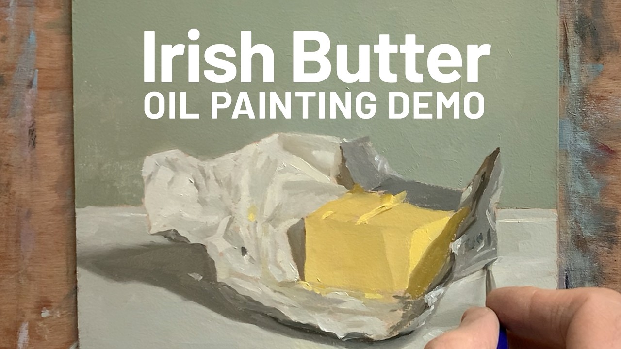 Real-time oil painting demo painting demo - Irish Butter by Aleksey Vaynshteyn