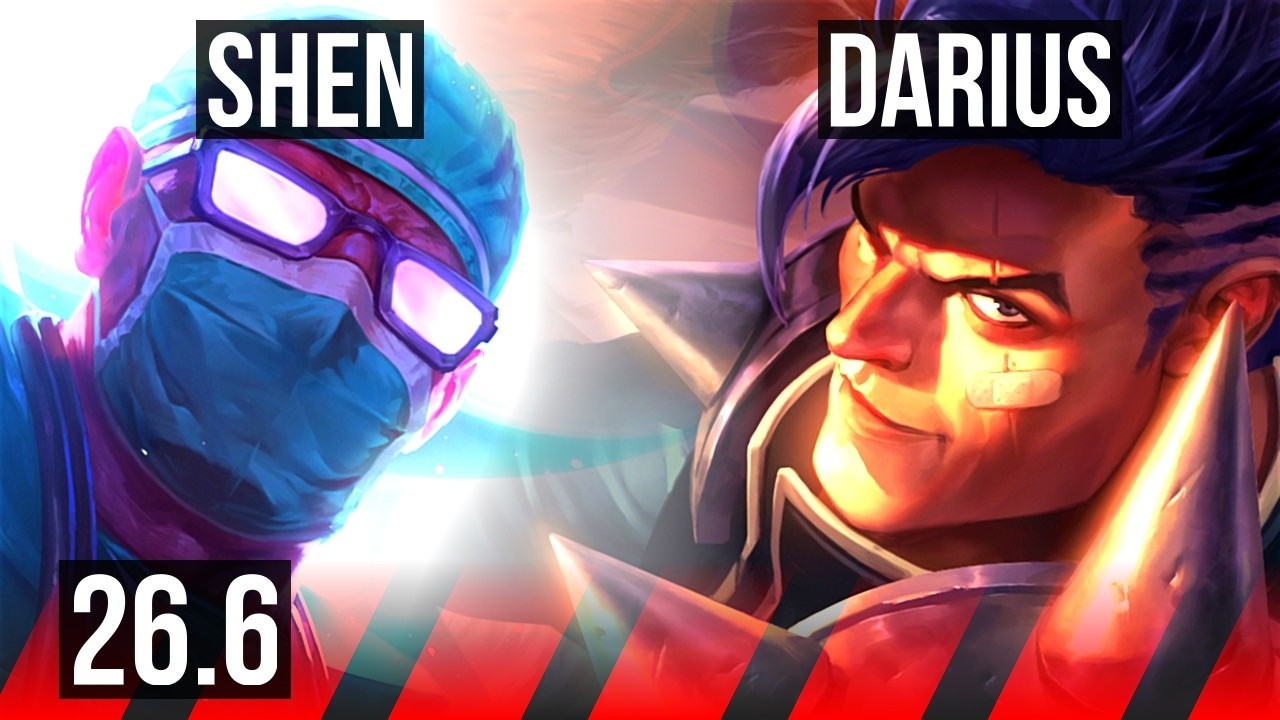 SHEN vs DARIUS (TOP) | Good KDA: 10/2/22, 32K damage | EUW Grandmaster | 26.6