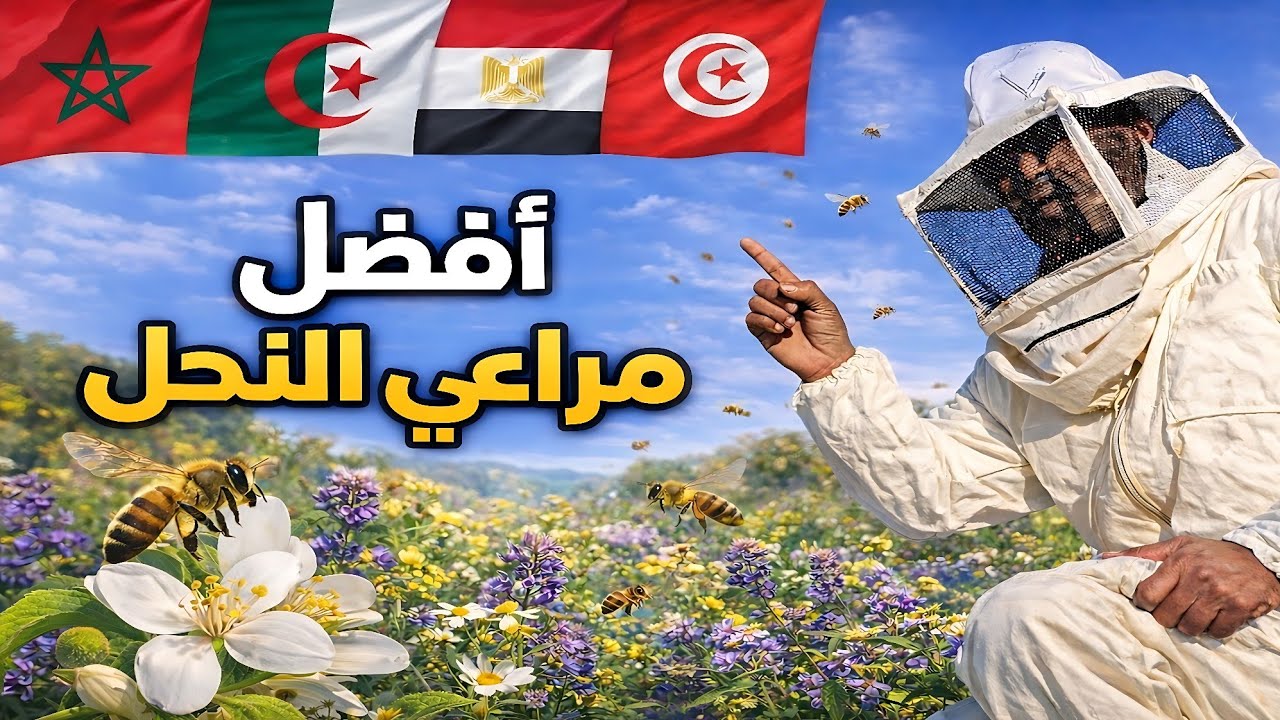  مراعي النحل في الوطن العربي | أين ترحل بخلاياك؟ 🐝🌼..