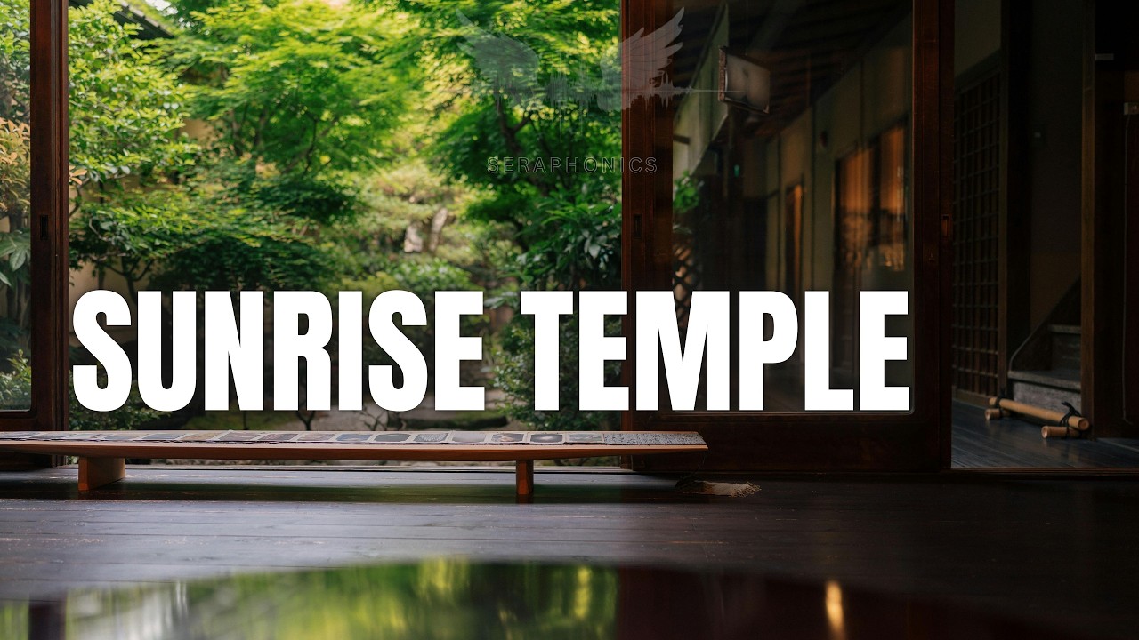 Temple Garden at Sunrise | Wind, Water, Morning Calm | The World Awakens in Silence | Seraphonics