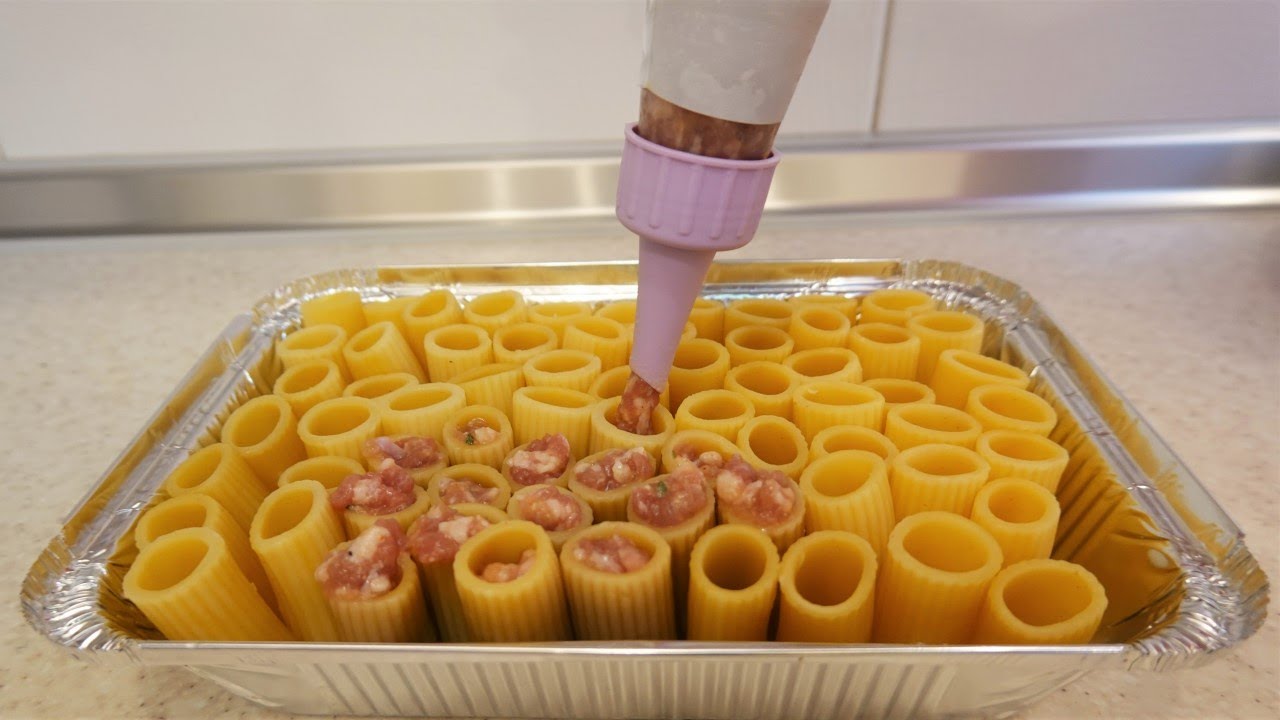 Stuffed Rigatoni Pasta Pie ! Amazing Recipe for Lunch or Dinner ! Pasta al Forno ! Easyvideo