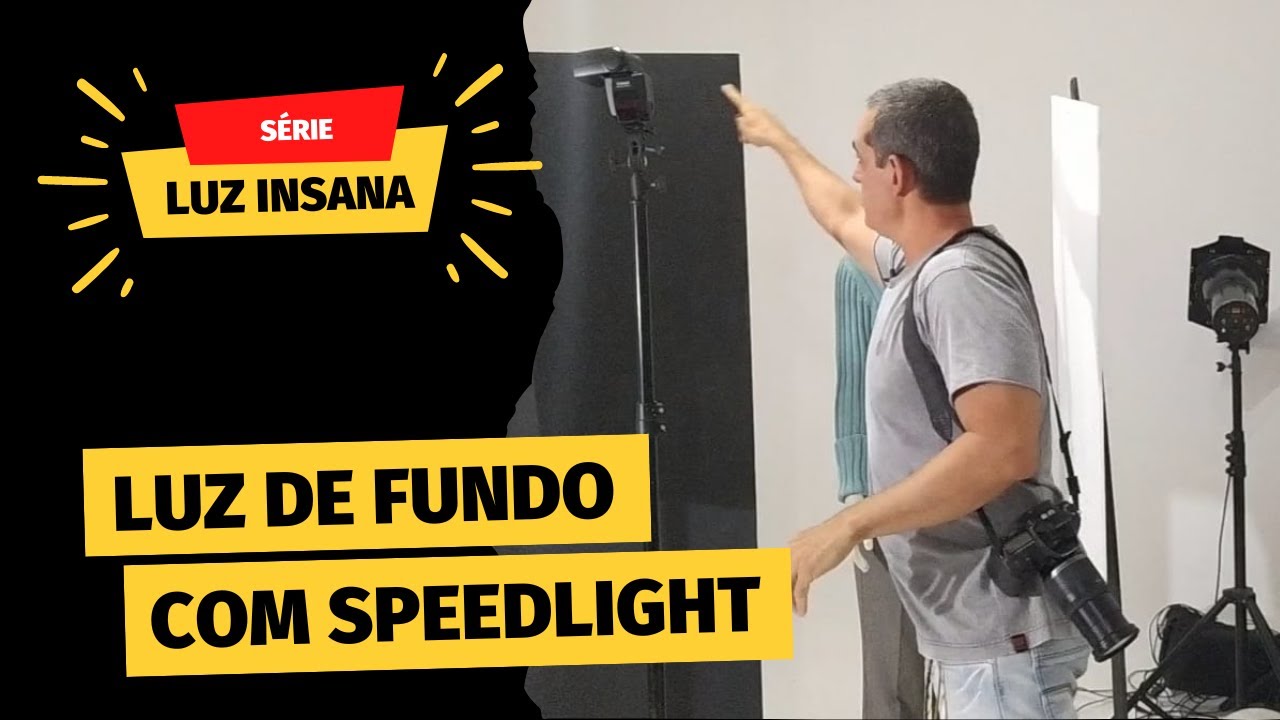 COMO FAZER LUZ DE FUNDO COM UM FLASH SPEEDLIGHT