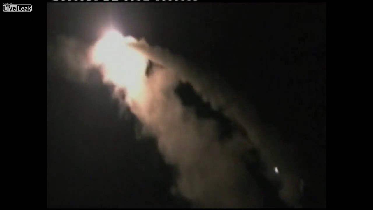 The Pentagon Released Footage Of Missile Launch Towards Syria