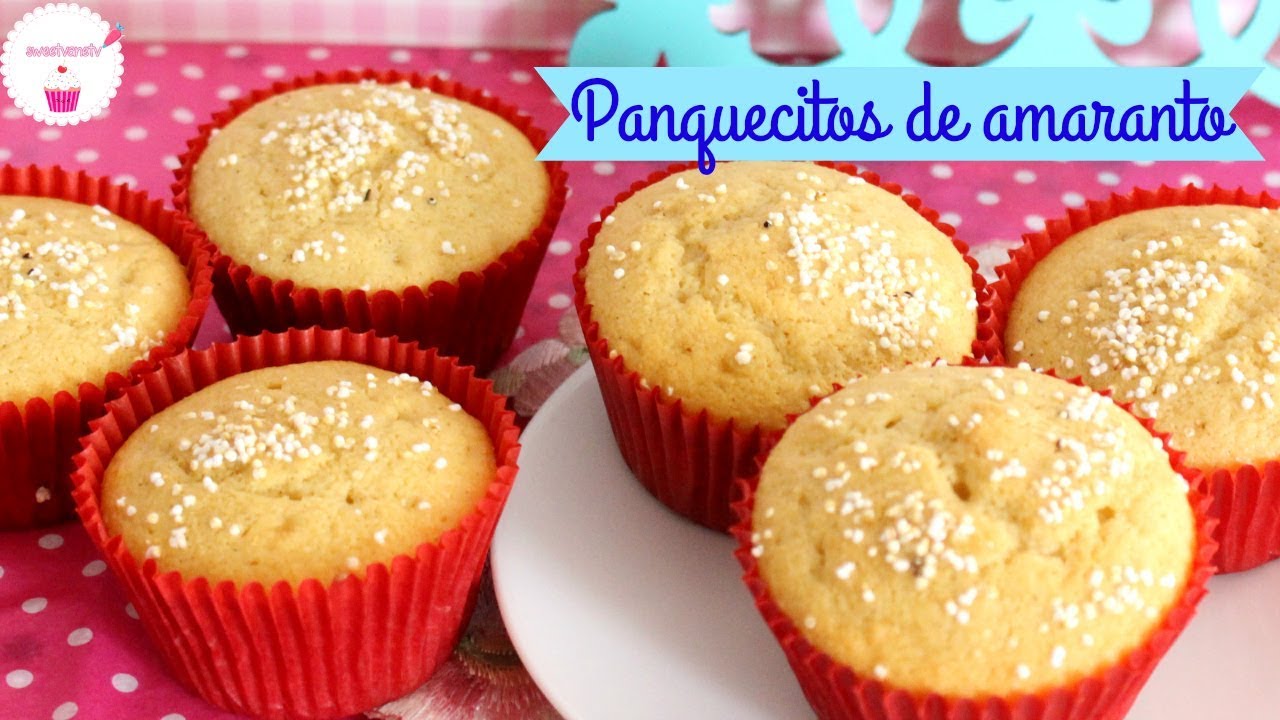 PANQUECITOS DE AMARANTO 🌸  Receta Fácil Postres de Vane