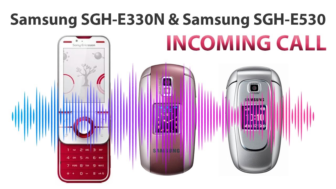 Samsung SGH-E330N & Samsung SGH-E530 Incoming calls & Retro Ringtones & outgoing call & call on hold