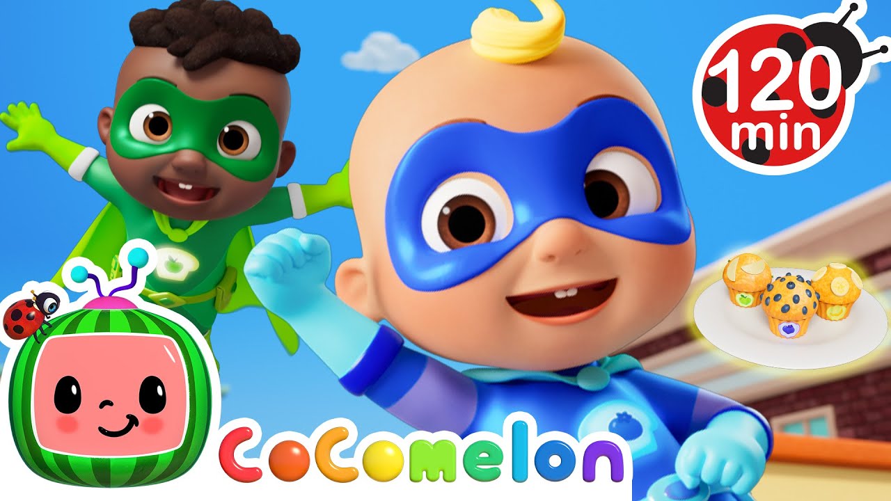 Super Muffin Man To The Rescue! 🦸🍏🍌 CoComelon Nursery Rhymes and Kids Songs | Animals for Kids