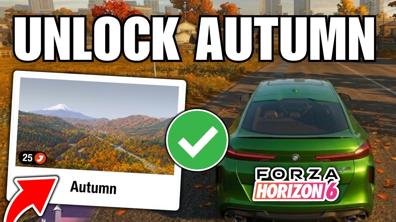 Как открыть осень в Forza Horizon 6 (место для фото)