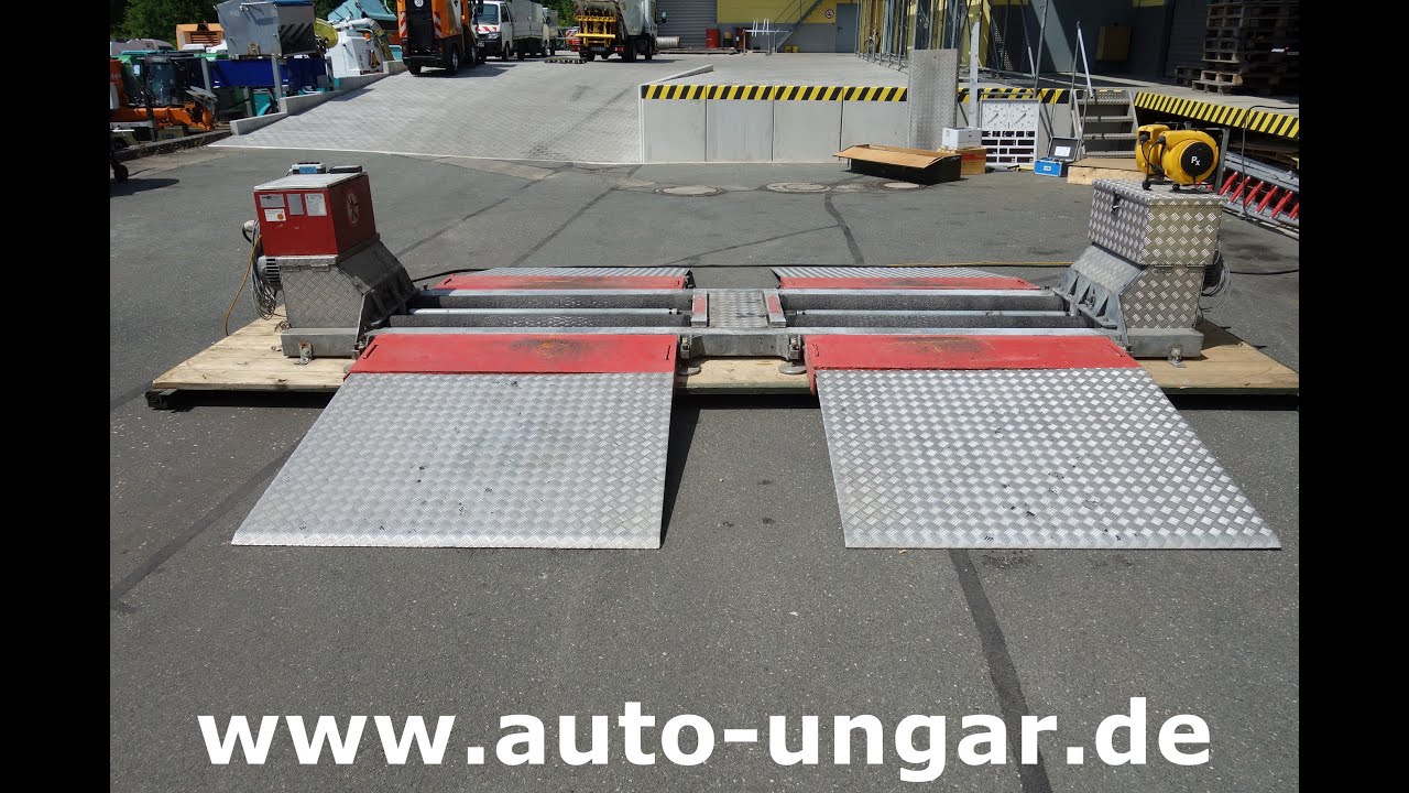 BM Autoteknik mobiler Bremsenpr&uuml;fstand f&uuml;r PKW - LKW -15t Achslast Bj. 2002 www.auto-ungar.de