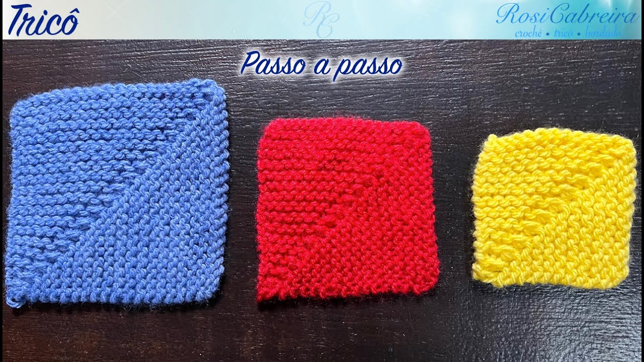 Quadrado perfeito - tricô fácil