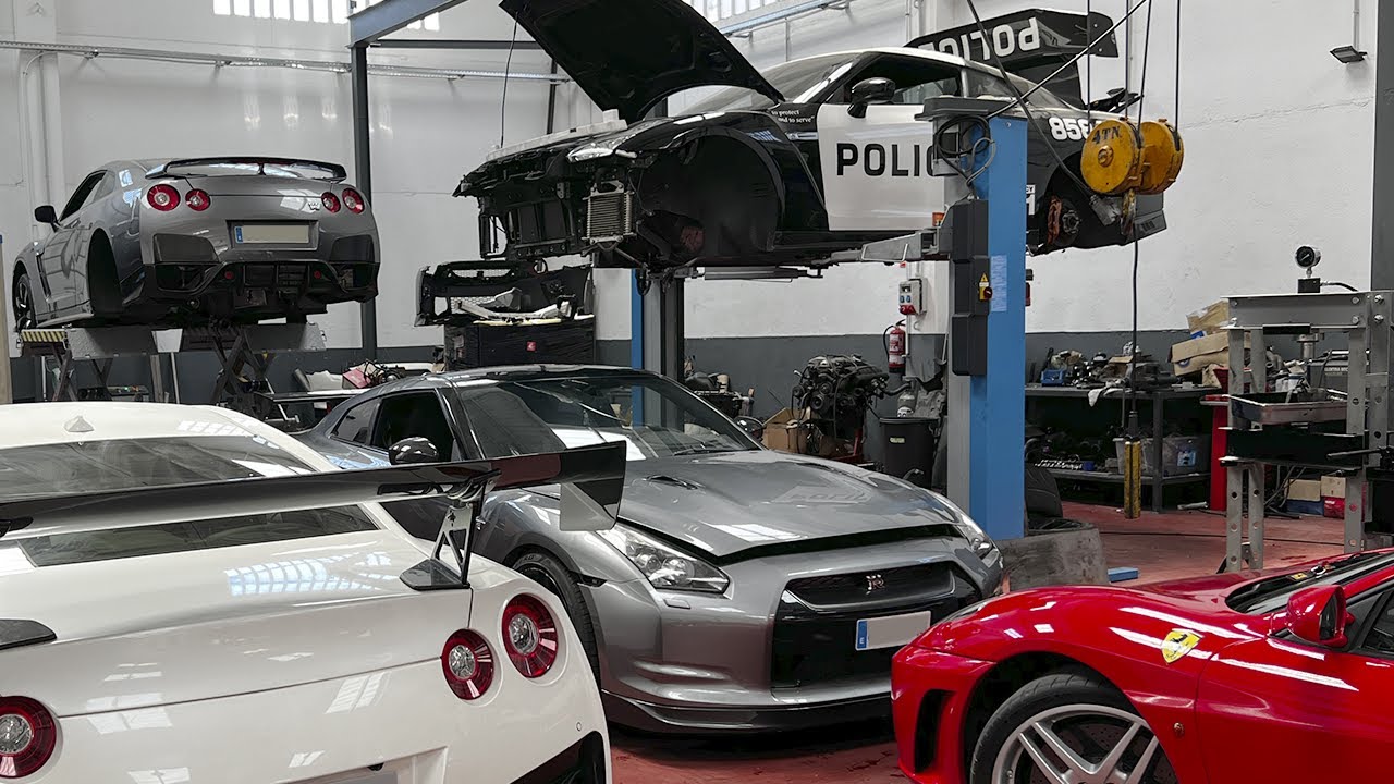 7 Nissan GTR en el Mismo Taller BMW M3 Y Mucho mas  -- JP Competición en Barcelona