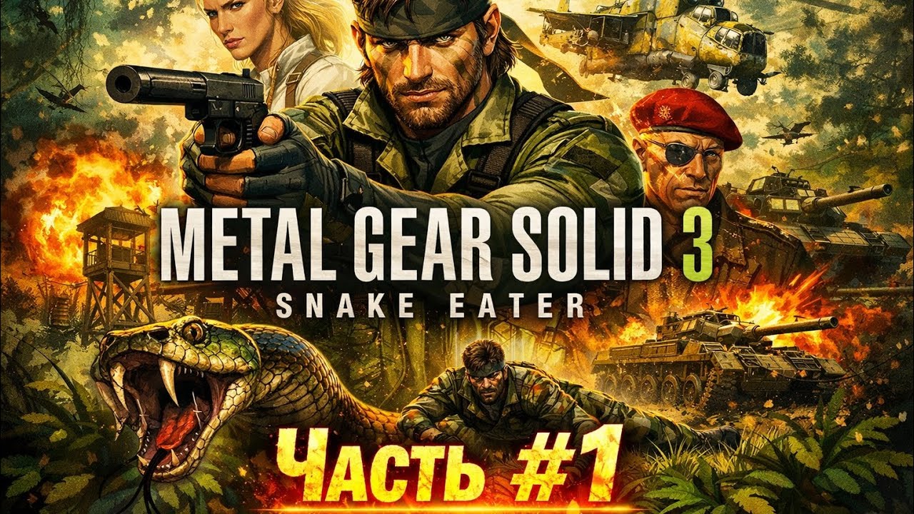 MGS 3 Snake Eater Часть#1 Змей в лесу #максхантер #metalgearsolid3snakeeater #игры