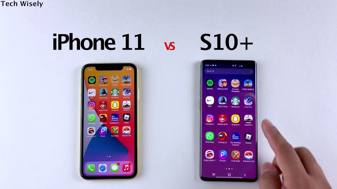 iPhone 11 vs S10+ in 2022 | SPEED TEST