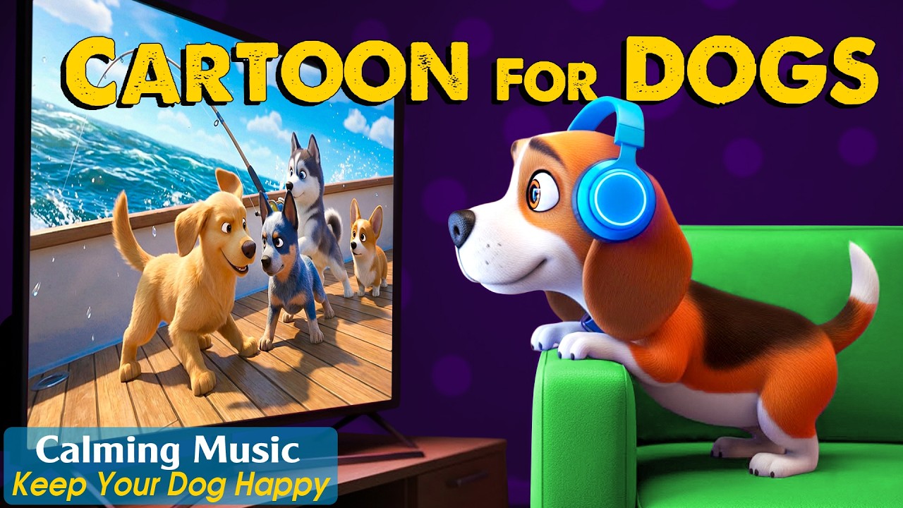 Dog Cartoon: Ultimate Dog TV to Prevent Boredom & Stress-Free Dogs Home Alone &ndash; Best Music for Dogs