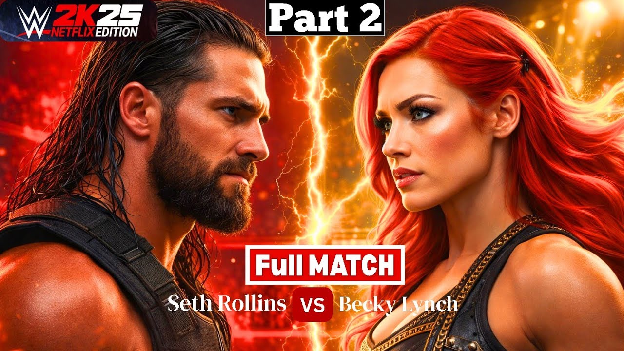 Seth Rollins vs Becky Lynch 😱 POWER COUPLE COLLIDE | WWE 2K25 Netflix Edition