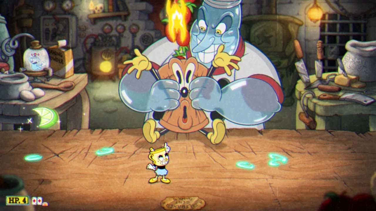 Cuphead DLC - Chef Saltbaker Boss Fight